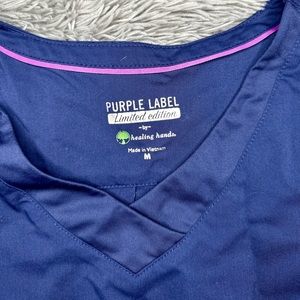 Purple label navy scrub set